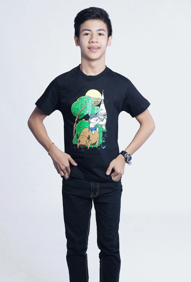 Yoeyar cow  design printed t-shirt KID